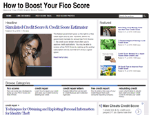 Tablet Screenshot of how-to-boost-your-fico-score.com